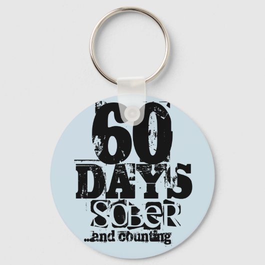 60 Tage Sobriety Schlüsselanhänger (Vorderseite)