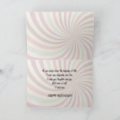 60 th Birthday card with a Motorbike girl Karte (Innenseite)