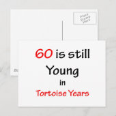 60 Tortoise Years Postkarte (Vorne/Hinten)