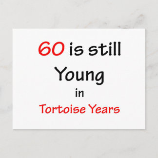60 Tortoise Years Postkarte