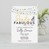 60. Überraschung Geburtstagsfeier Einladung elegan (Stehend vorne)