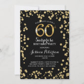 60. Überraschung Geburtstagsparty Einladung (Vorderseite)