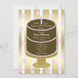 60. Überraschung Geburtstagsparty Einladung