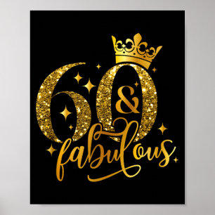 60 und Fabelhaft Alles Gute zum Geburtstag Mir 60. Poster