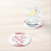 60 und Fabelhaft Pink Glitter 60. Geburtstag Untersetzer (Vor Ort)
