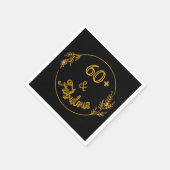 60 und fabelhaft serviette (Ecke)