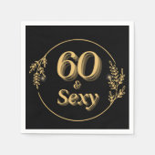 60 und fabelhaft serviette (Vorderseite)