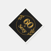 60 und fabelhaft serviette (Ecke)