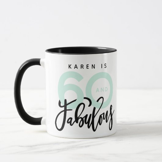 60 und fabelhafte Tasse (Links)