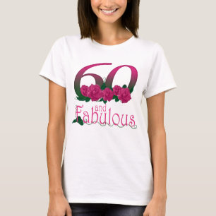 60 und fabelhafter 60. Geburtstags-Blume T - Shirt