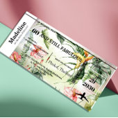 60 und fabelhafter Tropischer Boarding Pass Geburt