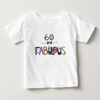 60 und fabelhaftes, 60 Jahre alt, 60. Geburtstag Baby T-shirt