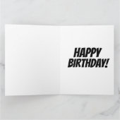 60 UND FABULOUS 60. GEBURTSTAG Grußkarte Karte (Innenseite)