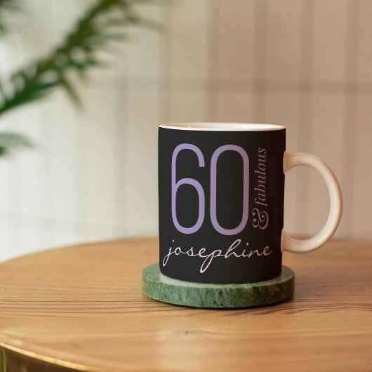 60 und Fabulous 60. Geburtstagsgeschenk Kaffeetasse