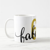 60 und Fabulous 60. Geburtstagsgeschenk Kaffeetasse (Links)