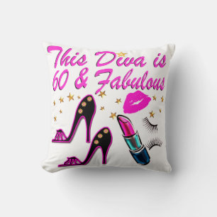60 UND FABULOUS DIVA KISSEN