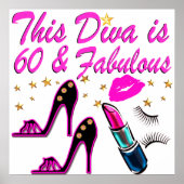 60 UND FABULOUS DIVA POSTER (Vorne)