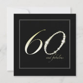 60 und Fabulous Einladung (Vorderseite)
