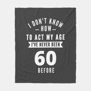 60 und Fabulous / Happy 60. Geburtstag Fleecedecke