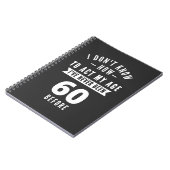 60 und Fabulous / Happy 60. Geburtstag Notizblock (Linke Seite)