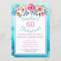 60 und Fabulous Sixtieth Birthday Party