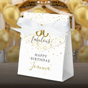 60 und Fantastisch Geburtstag Gold und Schwarz Ele Geschenkschachtel