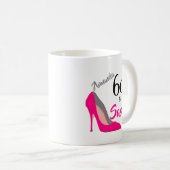 60 und frech 60. Geburtstag Kaffeetasse (VorderseiteRechts)