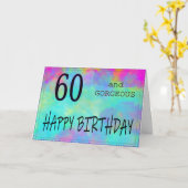 60 und gastronomisch karte (Gelbe Blume)
