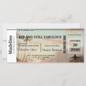 60 und immer noch fabelhafte Tropenpass Geburtstag (Vorderseite)