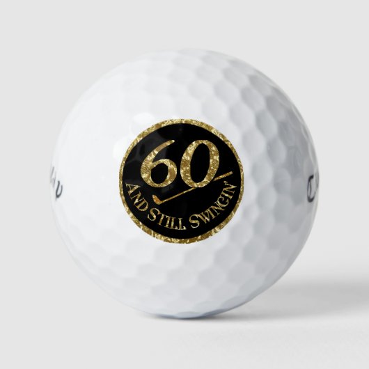 60 und immer noch schwingen' golfball (Vorderseite)