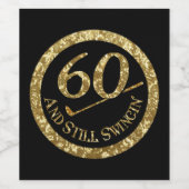 60 und immer noch schwingen' weinetikett (Einzelnes Label)