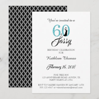 60 und Sassy | 60. Geburtstagsparty Einladung