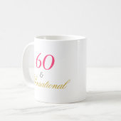 60 und sensationell kaffeetasse (Vorderseite Links)