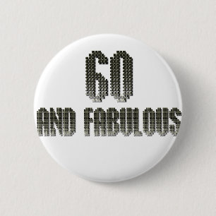 60 und tolles Discothema Button