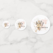 60 und vorzügliche Frau 60. Geburtstag Konfetti (Vorderseiten)