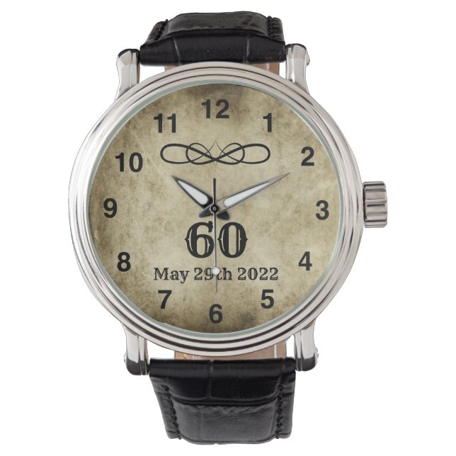 60. Vintage Uhr (Vorderseite)