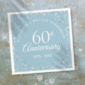 60. Wedding Diamond Jubiläum Hört Confetti Serviette