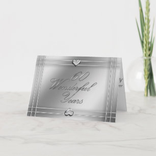 60 Wonderful Years (wedding anniversary) Karte