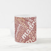 60 Wörter für "Mutter" in verschiedenen Sprachen Mattglastasse (Vorderseite Links)