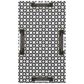 60 "x104" Messe Tablecloth Gold Black Tischdecke (Vorderseite)