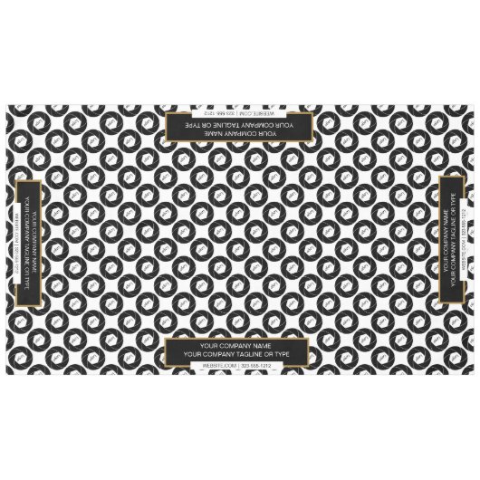 60 "x104" Messe Tablecloth Gold Black Tischdecke (Vorderseite (Horizontal))