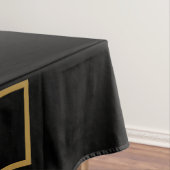 60 "x104" Messe Tablecloth Gold Black Tischdecke (Beispiel)