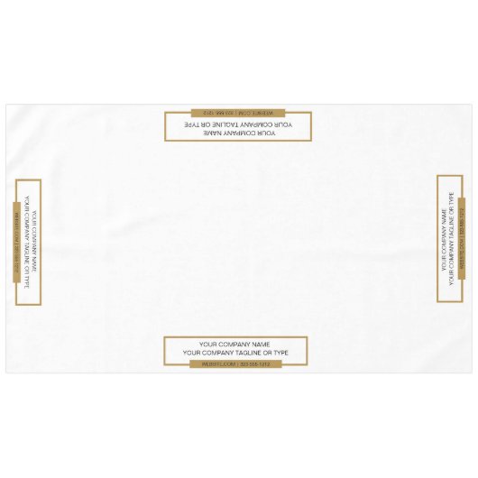 60 "x104" Messe Tablecloth Gold Black Tischdecke (Vorderseite (Horizontal))