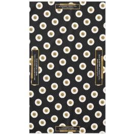 60"X104"-Tischtennislogos Gold und Schwarz Tischdecke