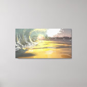 60"x40" Leinwand Art w' "Breaker at dawn" Bild (Vorderseite)