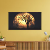 60"x40" Leinwand Art w' "Harvest Moon"-Image (Insitu (Wohnzimmer))