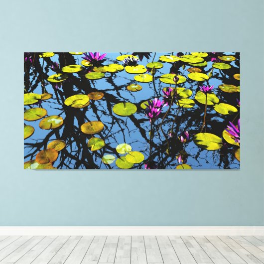 60"x40" Leinwand mit "Calm Waters"-Image (Insitu (Holzboden))