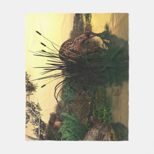 60"x50" Fleece-Blanket w' auf der Wasserkante Fleecedecke (Vorderseite)