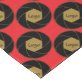 60 "x84" Messe Tablecloth Gold White Tischdecke (Schrägansicht)