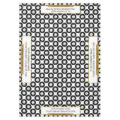 60 "x84" Messe Tablecloth Gold White Tischdecke (Vorderseite)